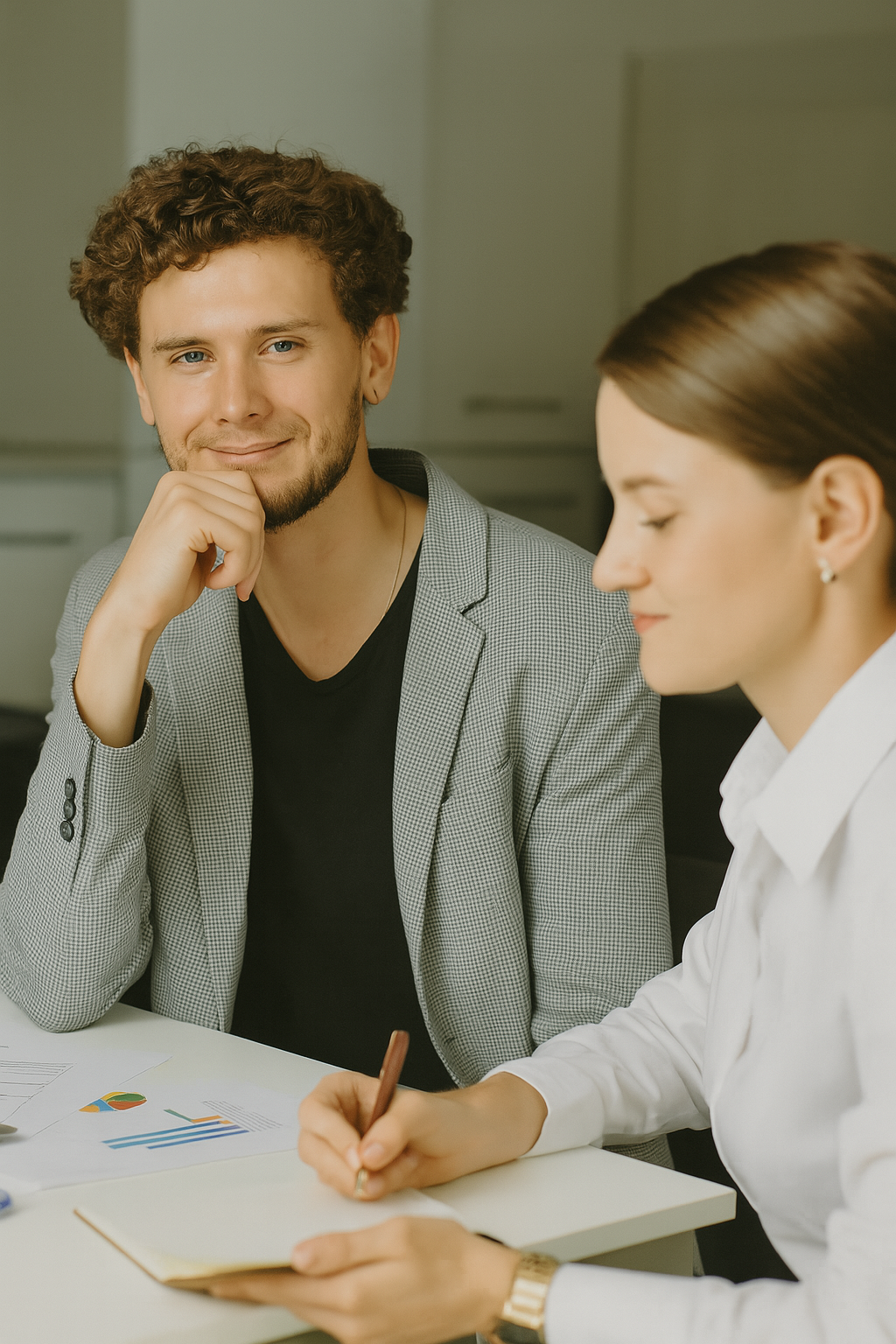a happy client is being helped through tough legal issues